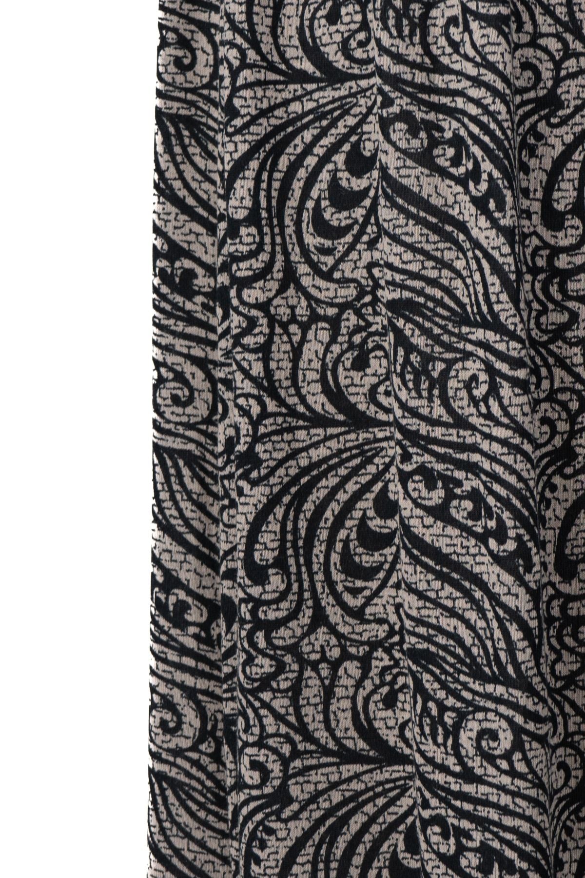 Kadın Kışlık Anne Balık Etek Viskon Kumaş Tual Desenli Beli Lastikli Rahat Kesim Tam Kalıp