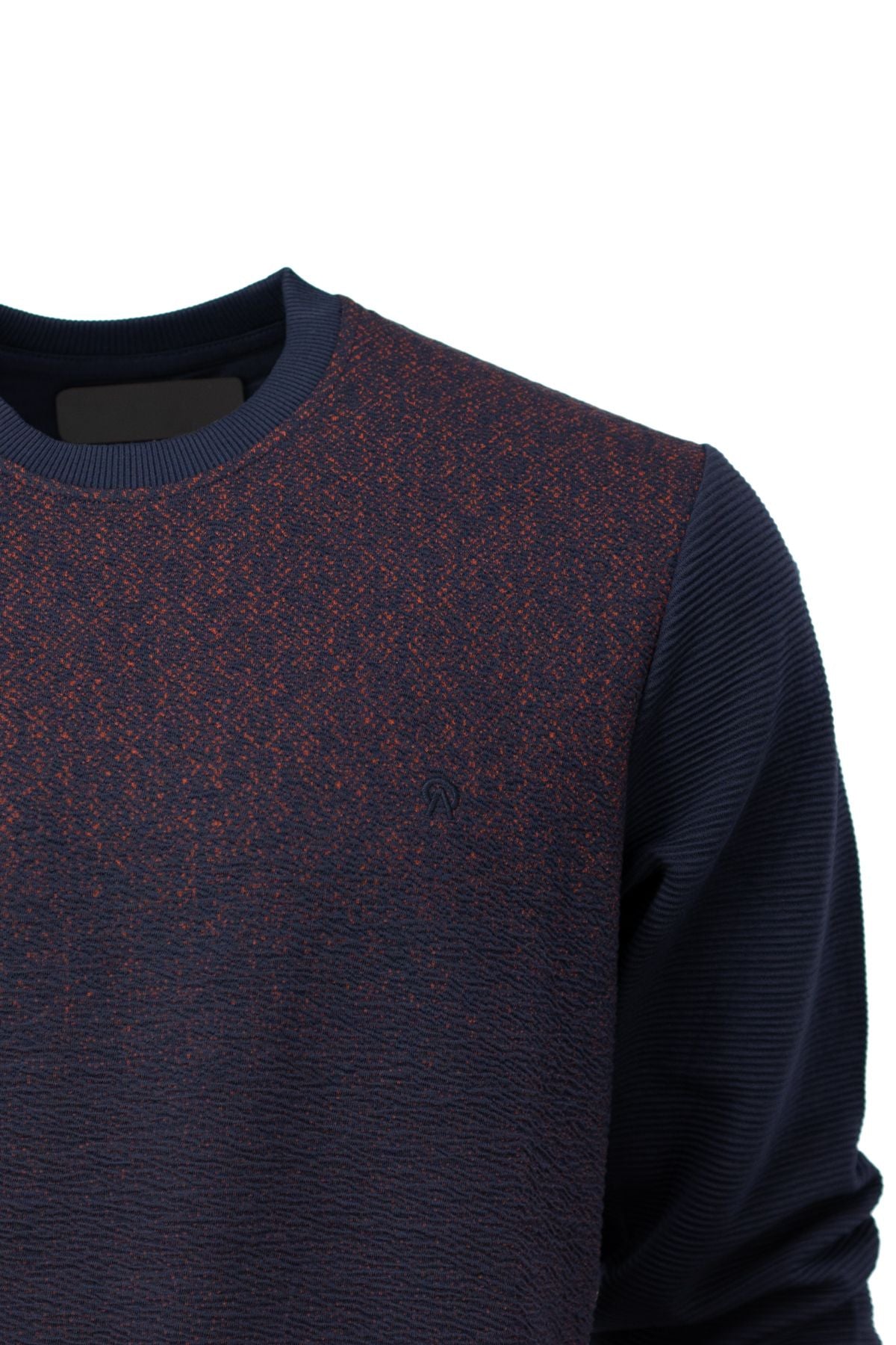 Erkek Mevsimlik Doğal Pamuklu Şık Sweatshirt Bisiklet Yaka Panolu Rahat Kesim Tam Kalıp