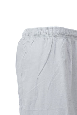 Erkek %100 Saf Pamuk Kumaş Bermuda Şort Düz Paça Kargo Cepli Bağcıklı Jumbo Battal Tam Kalıp