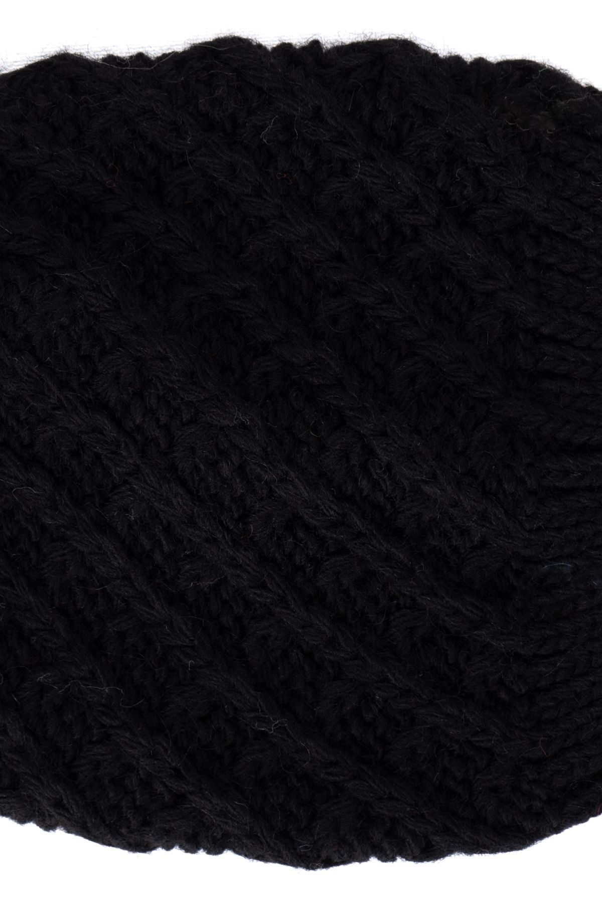 Kadın Kışlık Kalın Ponponlu Bere Pamuklu Örgü Modelli Sıcak Tutar Esnek Rüzgar Geçirmez