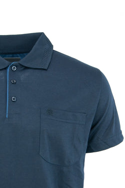 Erkek Polo Yaka Arma Cepli Kısa Kollu Düz Renk Normal Kesim Premium Pamuklu Kumaş T-shirt