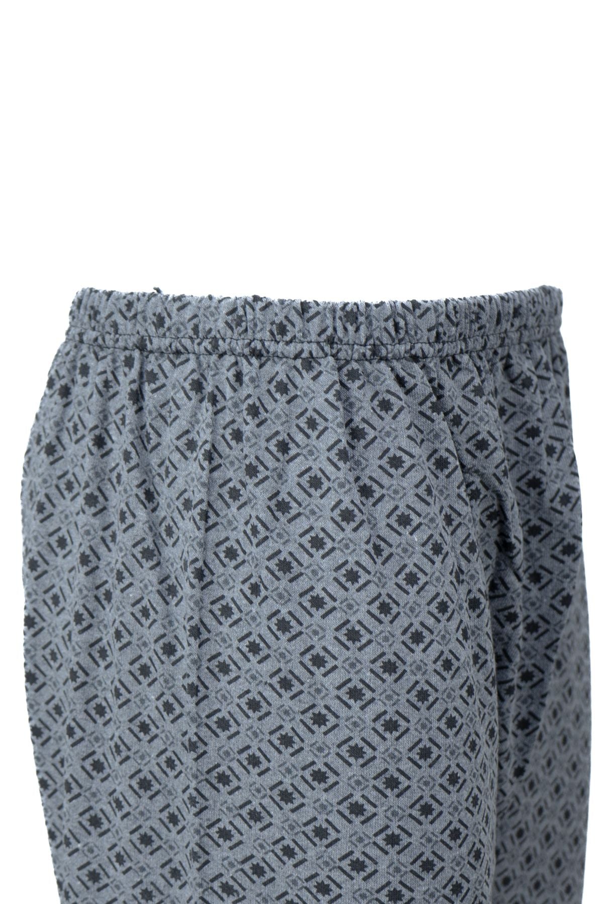 Erkek Kışlık içik Pijama Pamuklu Kalın içi Miflonlu Desenli PaçasıLastikli Sıcak Tutar Rahat