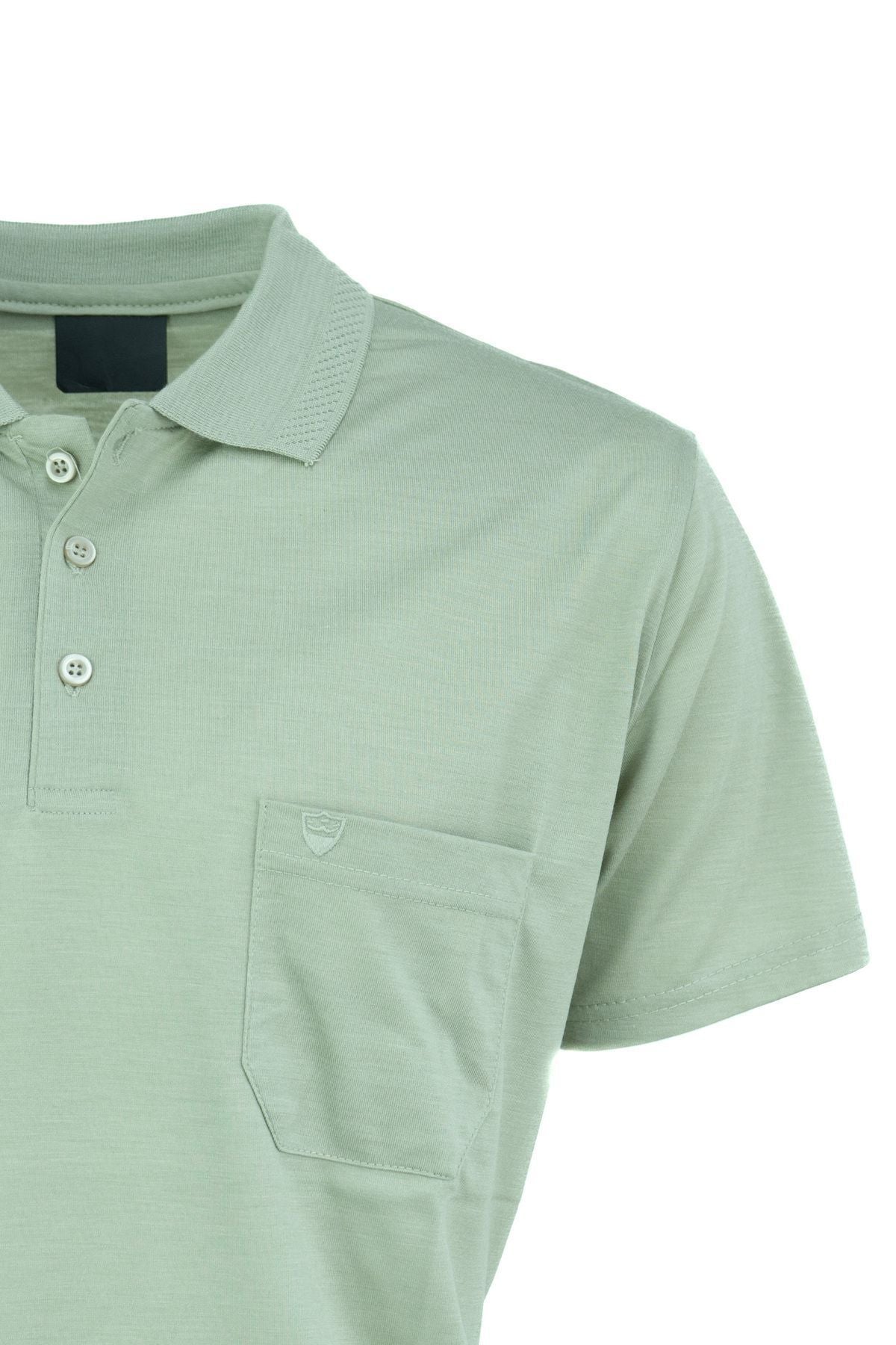 Erkek Polo Yaka Marka Arma Cepli Kısa Kollu Rahat Tam Kalıp Premium Pamuklu Kumaş T-Shirt