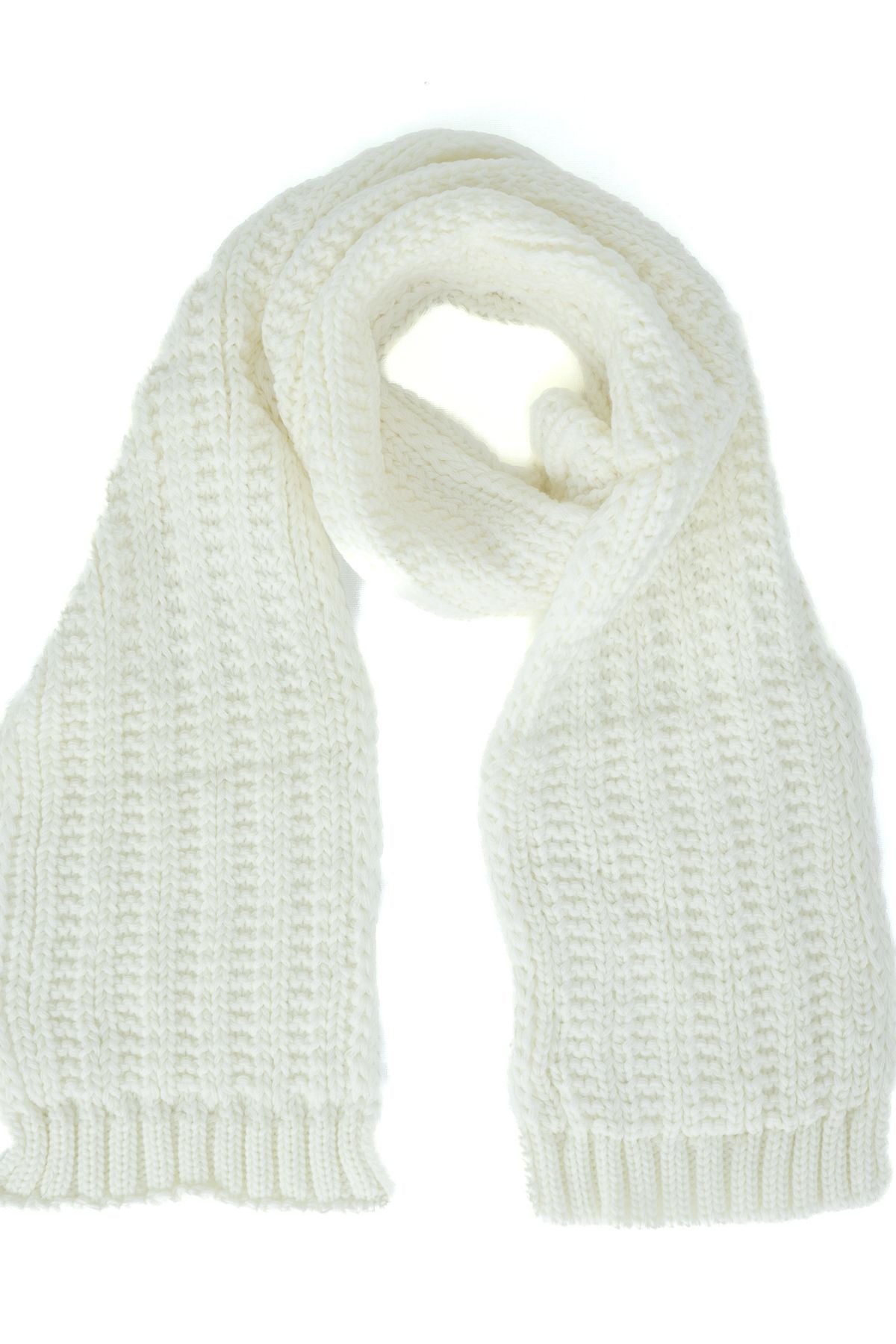 Kadın Kışlık Kalın Ponponlu Bere ve Atkı Takımı Pamuklu Katlamalı Sıcak Tutar Rahat Hafif