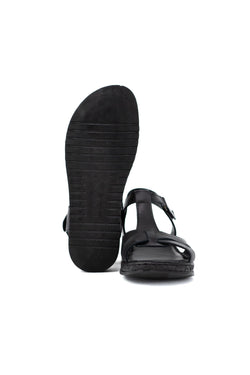Kadın Hakiki Gerçek Deri Kauçuk Taban Sandalet Ortopedik Comfort Model Tam Kalıp