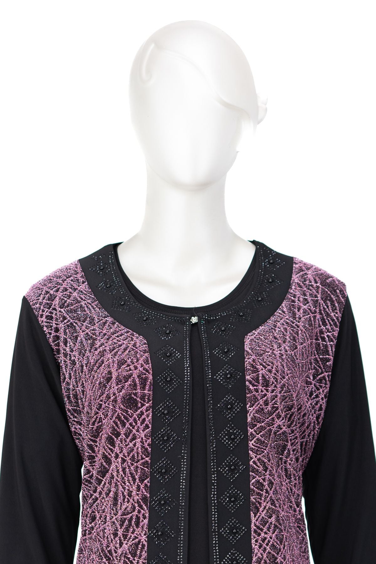 Kadın Sandy Kumaş içli Dışlı Takım Anne Abiye Elbise Şık Simli ve Broşlu Tam Kalıp Likralı