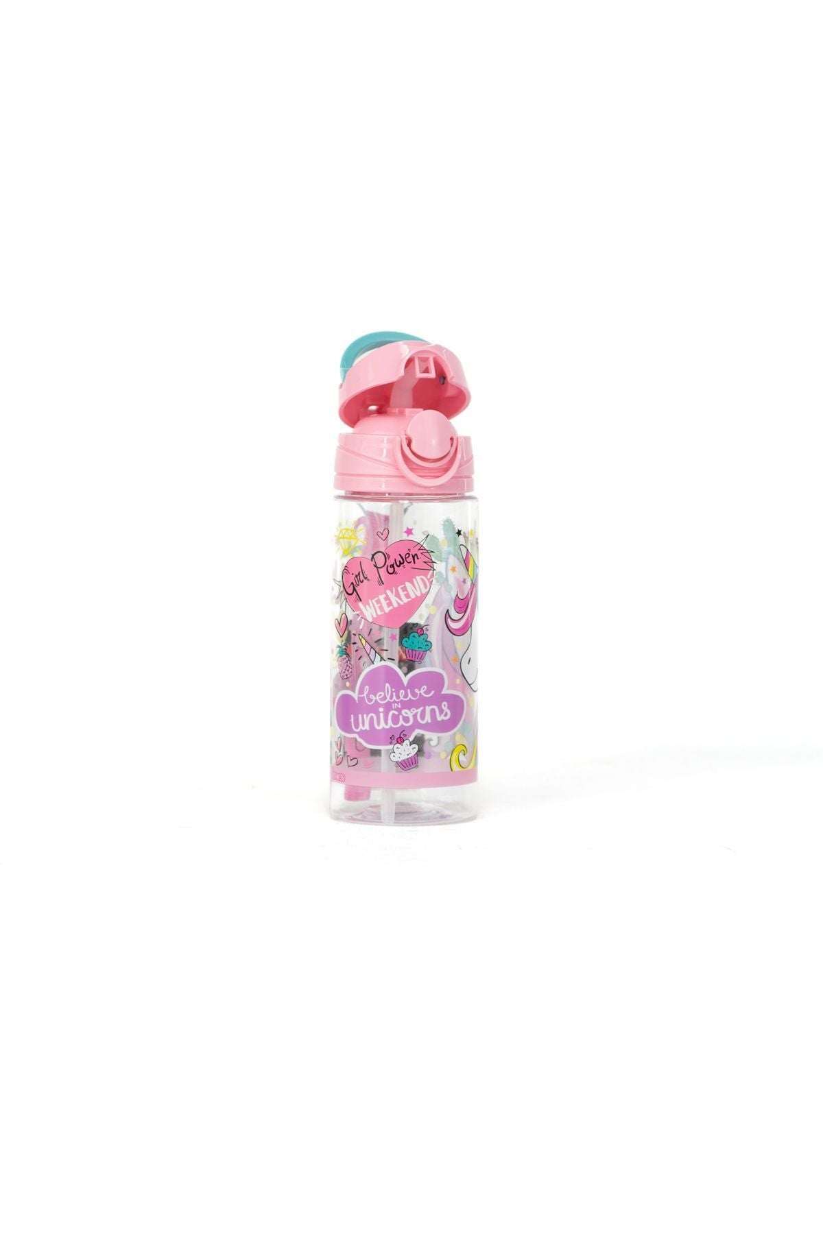 Kız Çocuk Suluk Matara Lisanslı Orijinal Frozen, Minnie Mouse, Unicorn, Barbie 500 ml