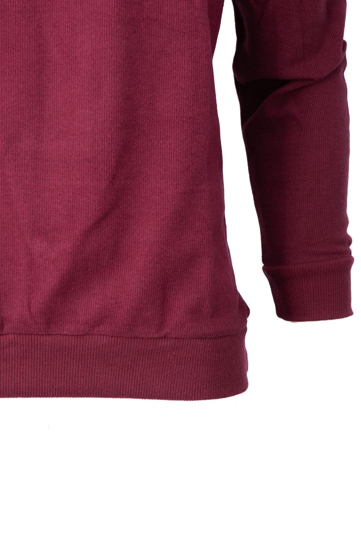 Erkek Kışlık Hakim Yaka Kazak Yarım Fermuarlı Pamuklu Örme Kaya Armalı Rahat Kesim Tam Kalıp