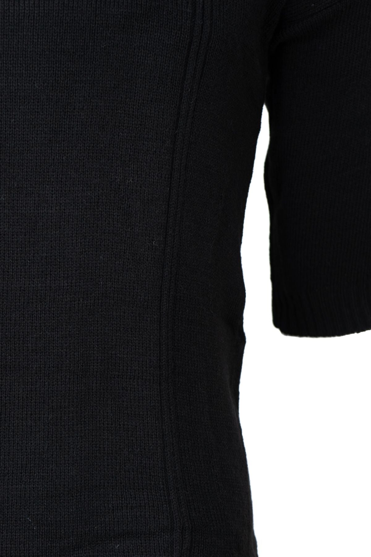 Erkek Kışlık %100 Yün Termal Fanila Kısa Kollu Kalın Klasik Yün Örme Düz Renk Sıcak Tutar