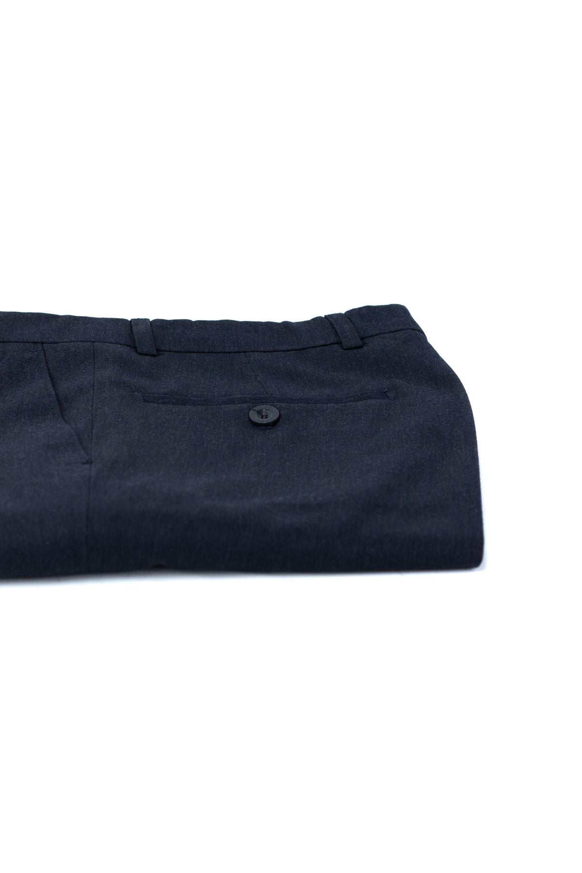 Erkek Mevsimlik Düz Paça Yanlardan Cepli Pilili Rahat Kesim Tam Kalıp Klasik Kumaş Pantolon