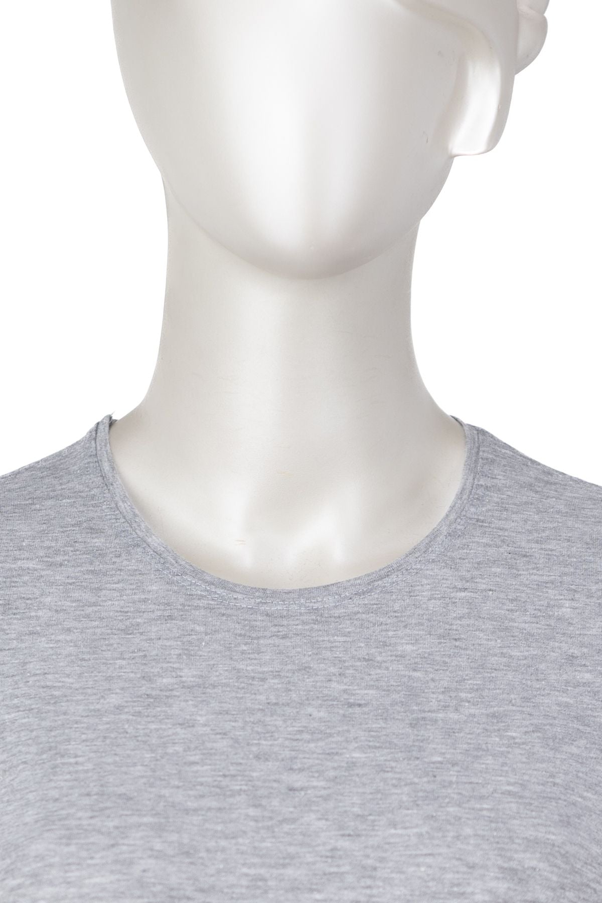 Kadın Düz Renk Yuvarlak Yaka Uzun Kollu Dar Kesim Bedene Oturan Likralı Pamuk Kumaş Badi