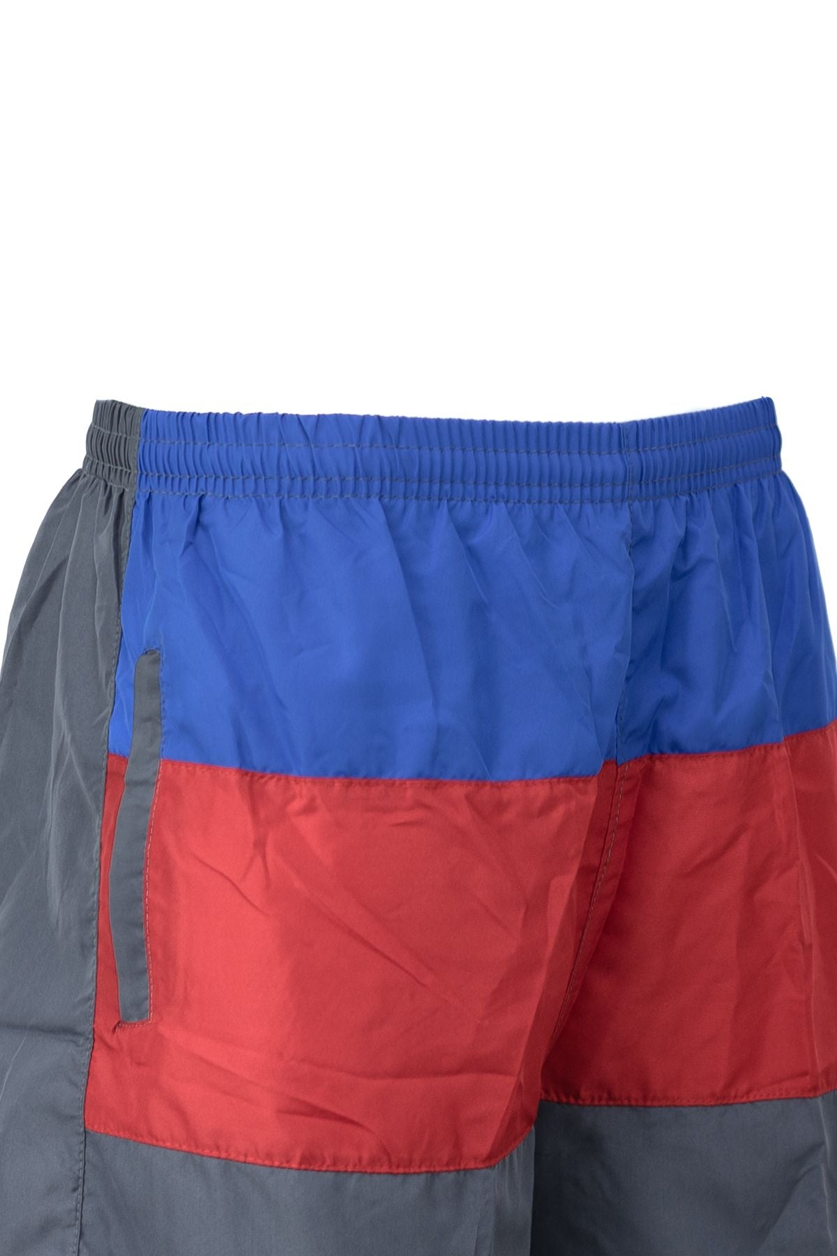 Erkek Deniz Şortu Beli Lastikli ve Bağcıklı Cepli içi File Astarlı Su Tutmayan Hafif Kumaş