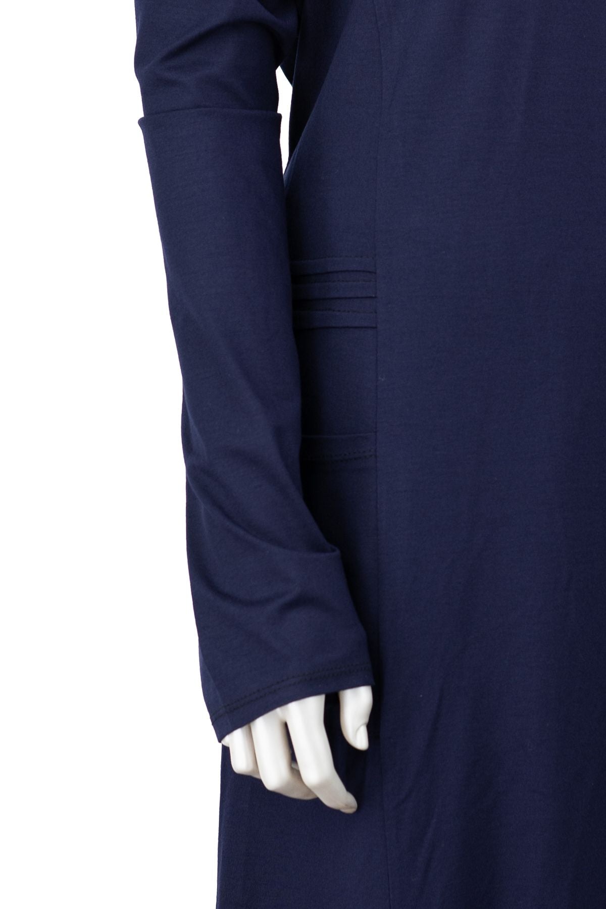 Kadın Uzun Anne Hırka Önü Düğmeli Cepli Rahat Kesim Likralı V Yaka Turlu Viskon Penye Kumaş