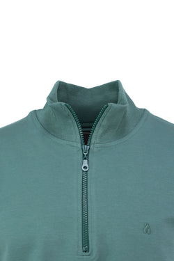 Erkek Mevsimlik Yarım Fermuarlı TamKalıp Likralı Premium Pamuklu Kumaş iki iplik Sweatshirt
