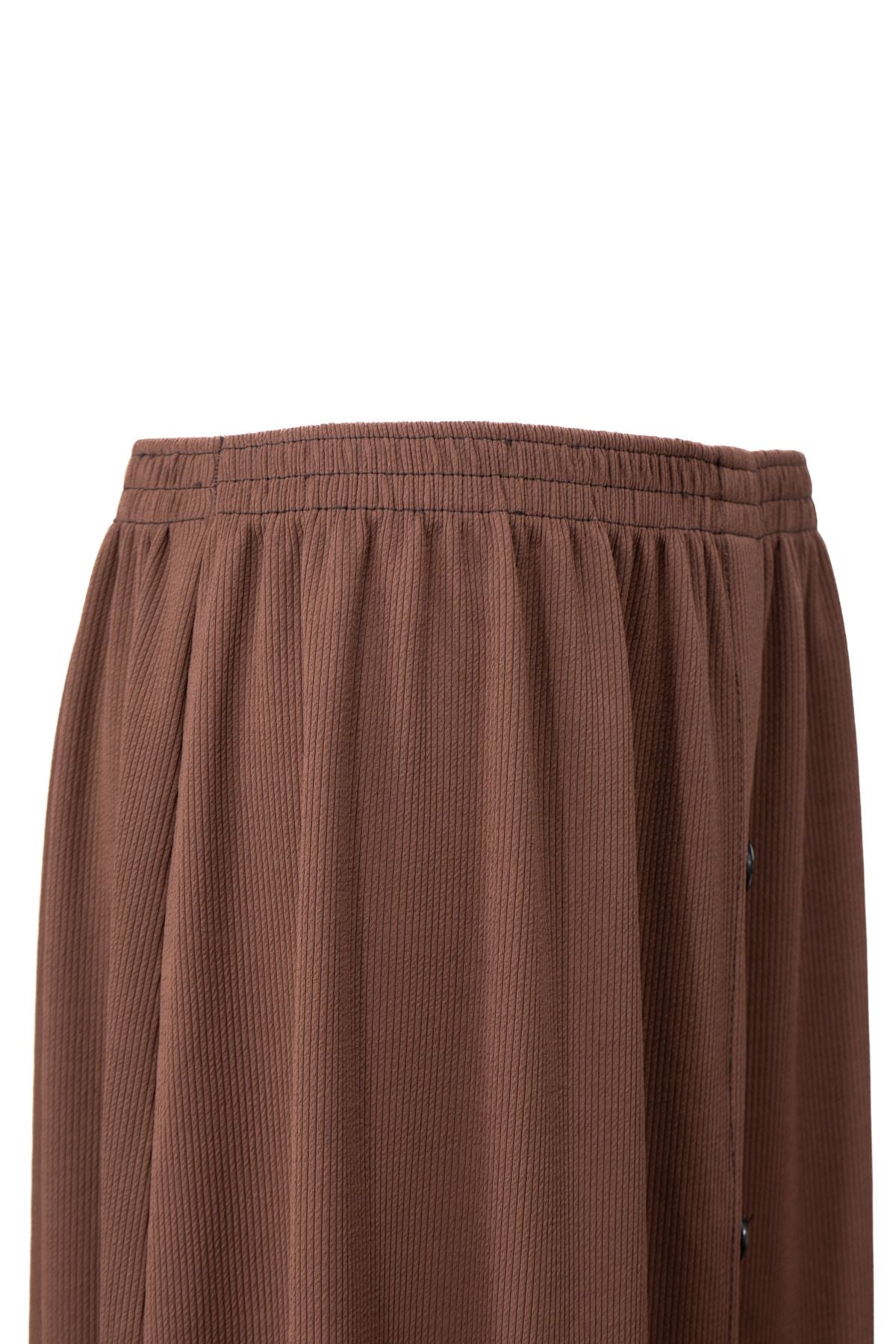 Kadın Kışlık Kalın Anne Etek Pamuklu Burgu Kumaş Düğme Modelli Lastikli Rahat Kesim