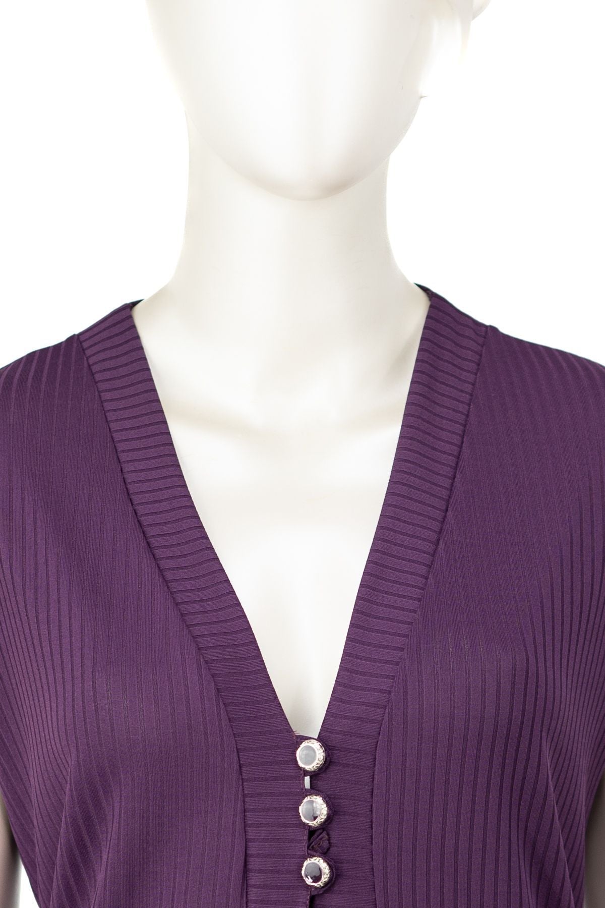 Kadın Elize Sandy Kumaş Anne Yelek V Yaka Önü Modern Üç Düğmeli Rahat Kesim Tam Kalıp