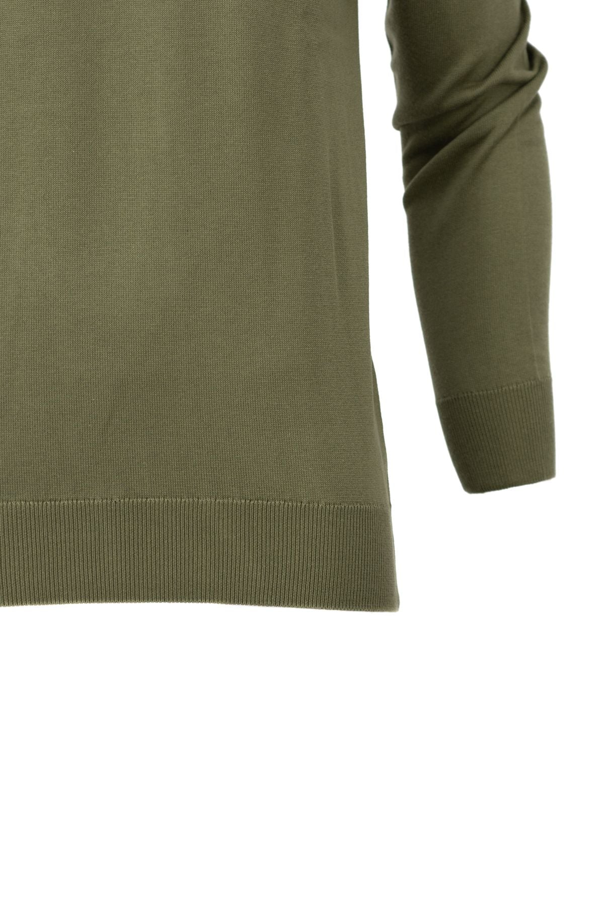 Erkek Kışlık Doğal Pamuklu Triko ince Örme Yarım Balıkçı Yaka Şık Kazak Rahat Klasik Model