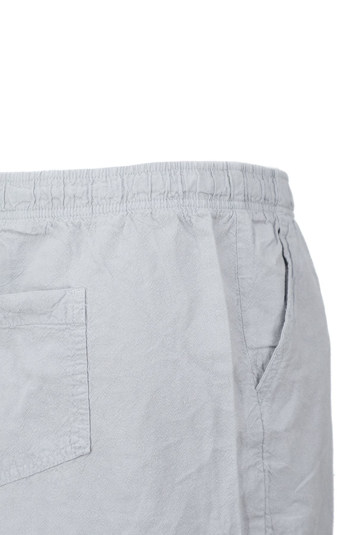 Erkek %100 Saf Pamuk Kumaş Bermuda Şort Düz Paça Kargo Cepli Bağcıklı Jumbo Battal Tam Kalıp