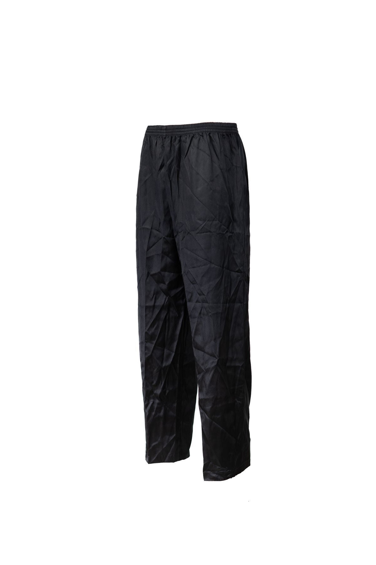 Erkek Saten Kumaş Pijama Pantolon Düz Renk Beli Lastikli Cepsiz Geniş Paça Rahat Kesim