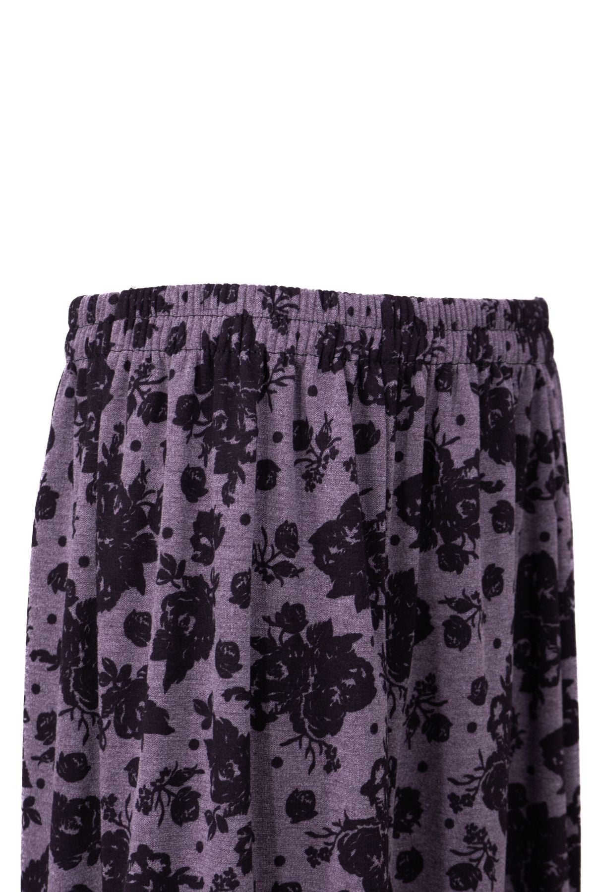 Kadın Kışlık Anne Etek Lizi Kumaş Parçalı Şık Sanat Desenli Beli Lastikli Rahat Kesim