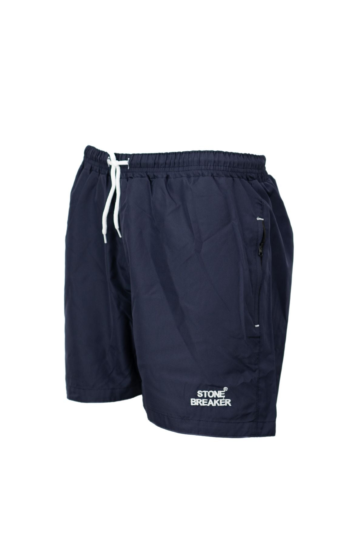 Erkek Deniz Şortu Lastikli Bağcıklı Cepli Şık Logolu içi File Astarlı Su Tutmayan HafifKumaş