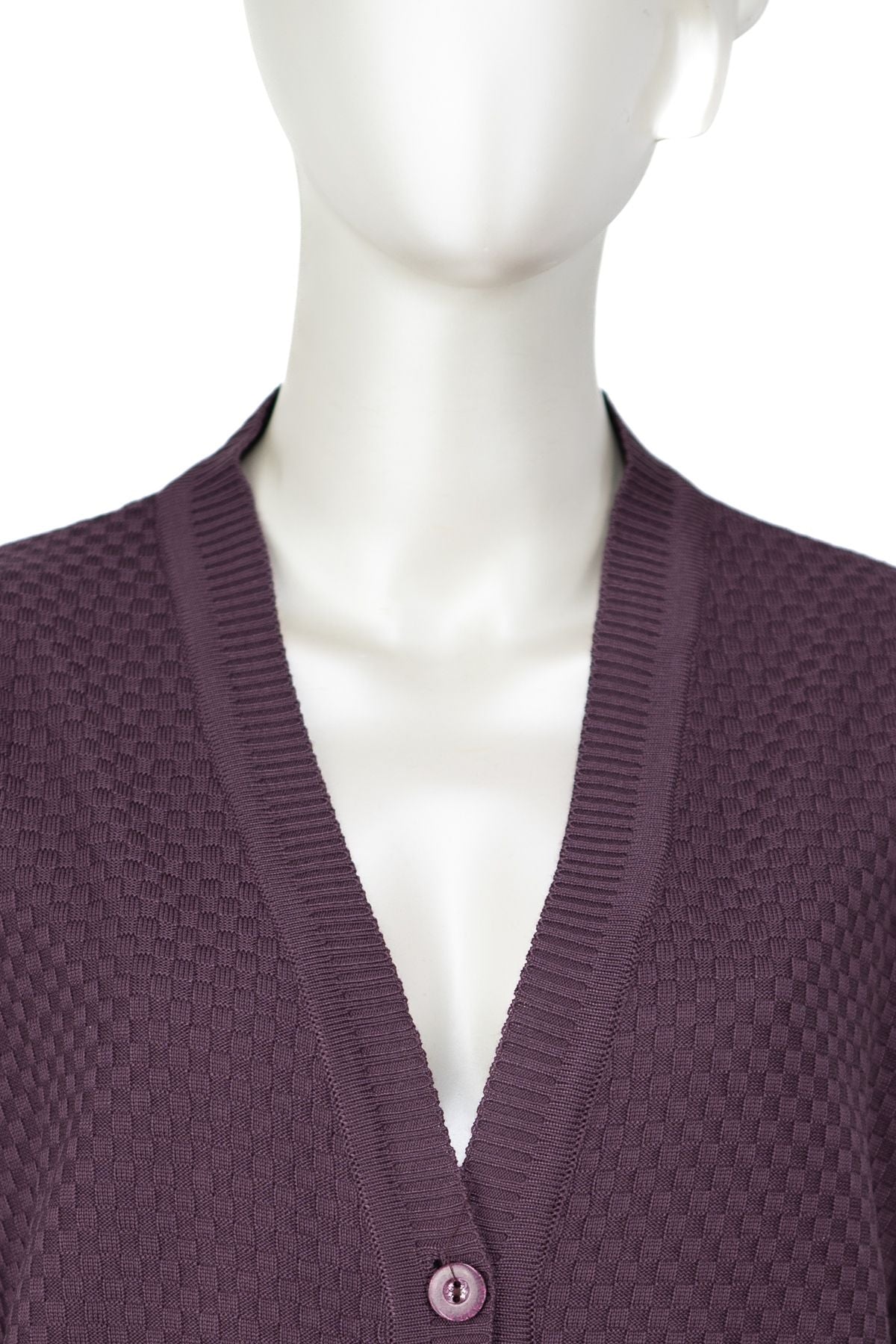 Kadın Mevsimlik Çelik Örme Anne Hırka Çift Cepli Düğmeli Klasik Rahat Kesim Tam Kalıp