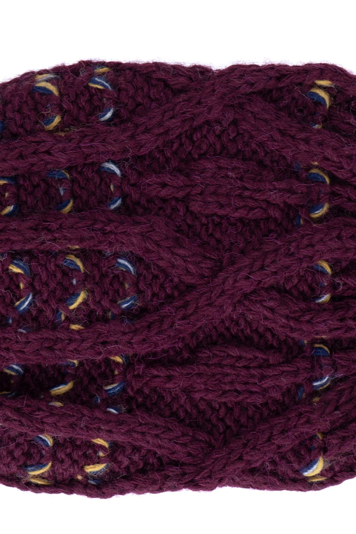 Kadın Kışlık Kalın Ponponlu Bere Pamuklu Örgü Modelli Sıcak Tutar Esnek Rüzgar Geçirmez