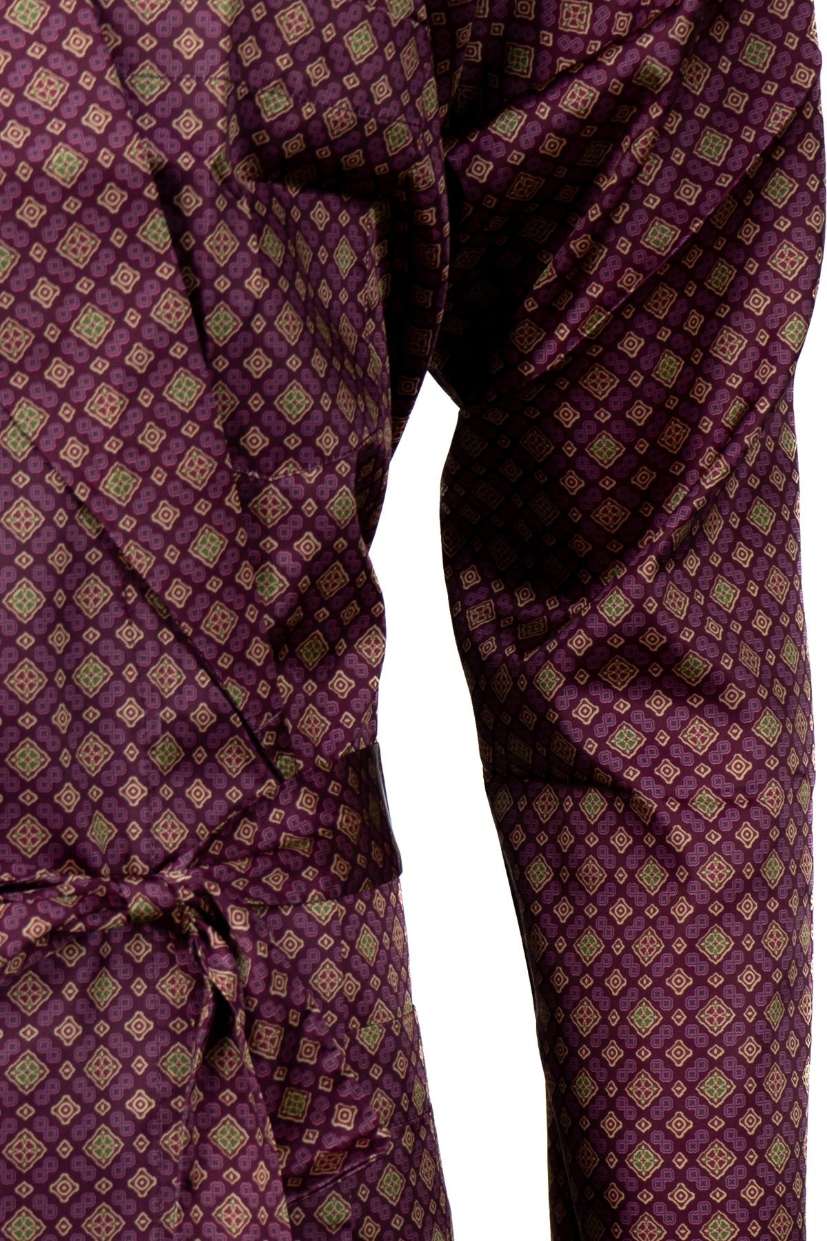 Erkek Şık Klasik Model Röpteşambır Premium Saten Kumaş Soft Ekose Model Cepli Rob