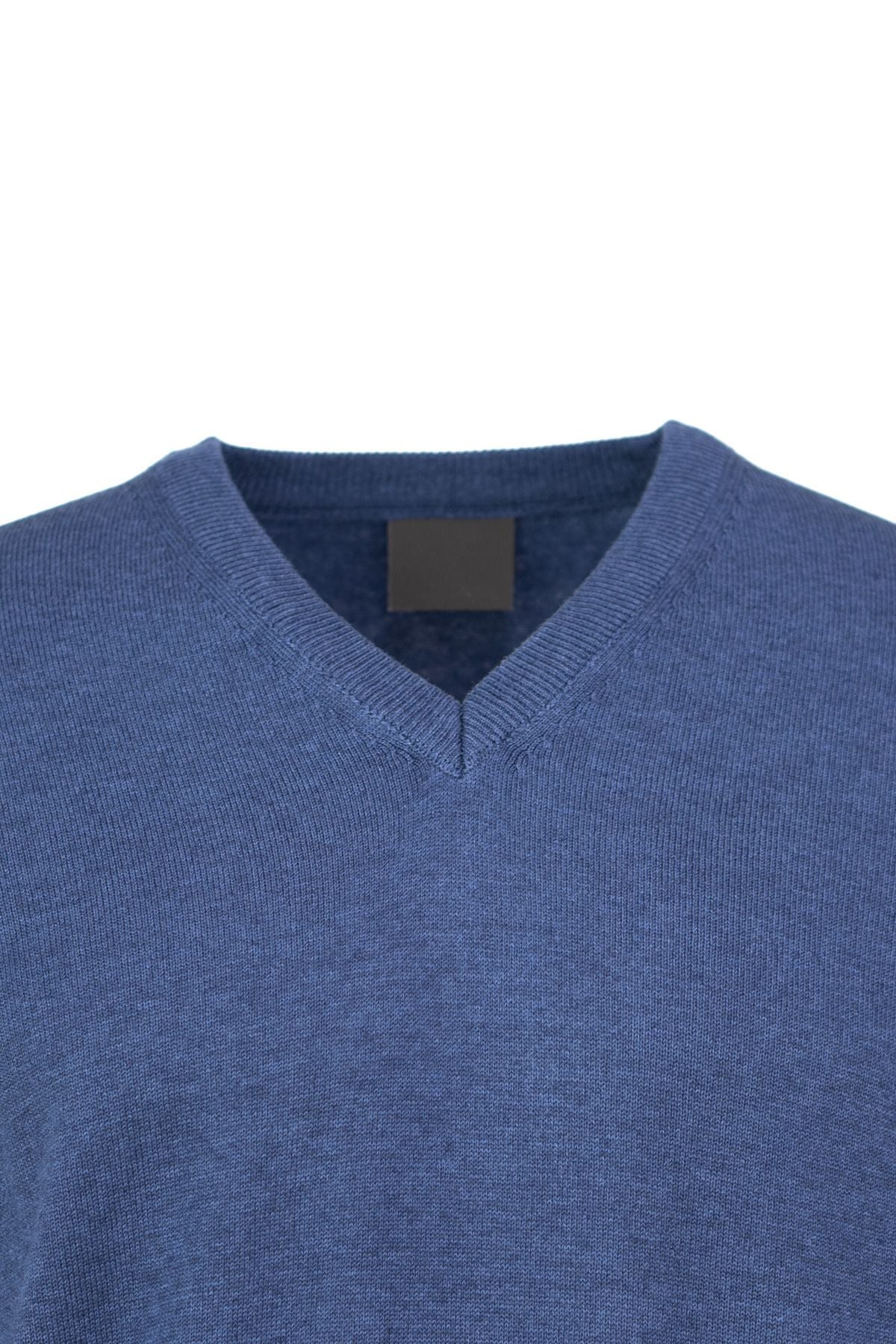 Erkek Kışlık Doğal Pamuklu Triko ince Örme V Yaka Şık Kazak Rahat Tam Kalıp Klasik Model