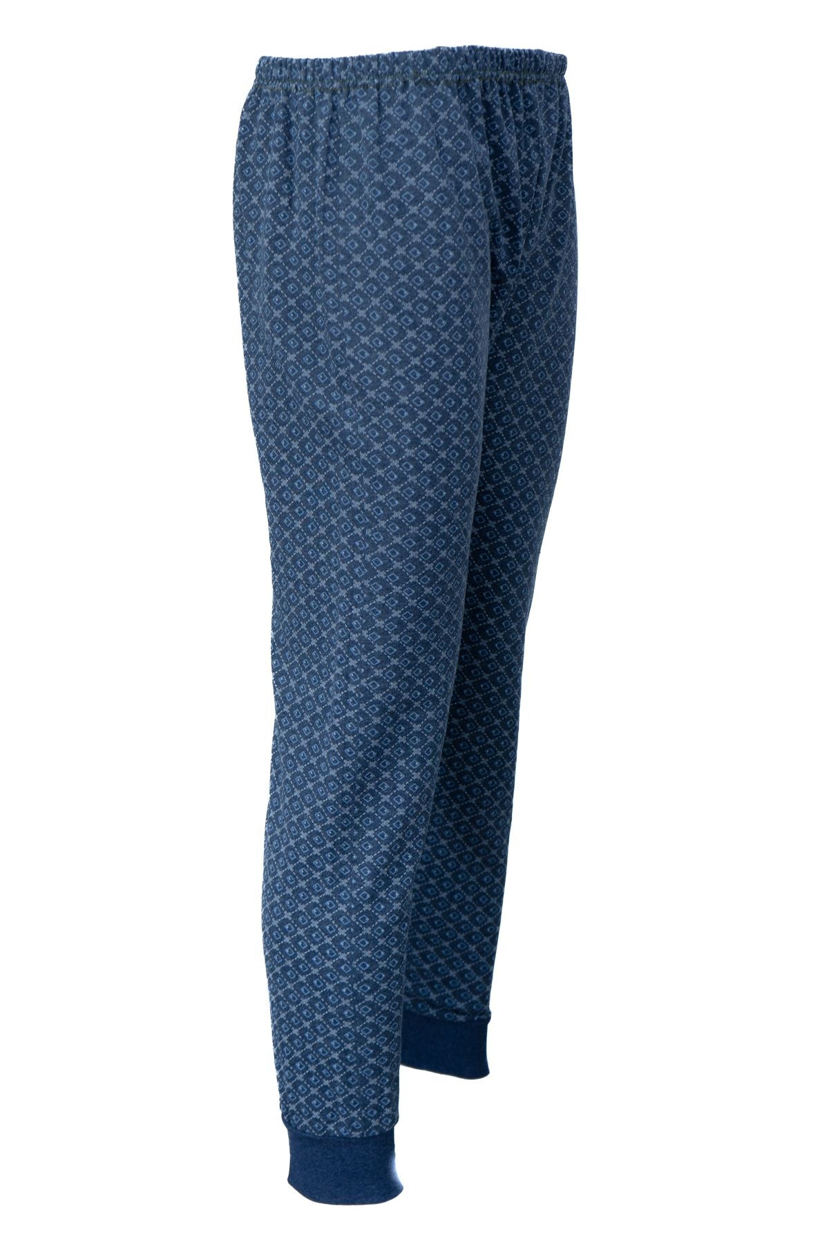 Erkek Kışlık içik Pijama Pamuklu Kalın içi Miflonlu Desenli PaçasıLastikli Sıcak Tutar Rahat