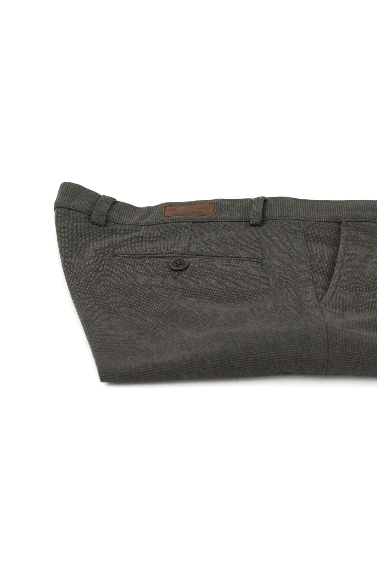 Erkek Mevsimlik Düz Paça Yandan Cepli Rahat Tam Kalıp Klasik Pamuklu Kanva Kumaş Pantolon