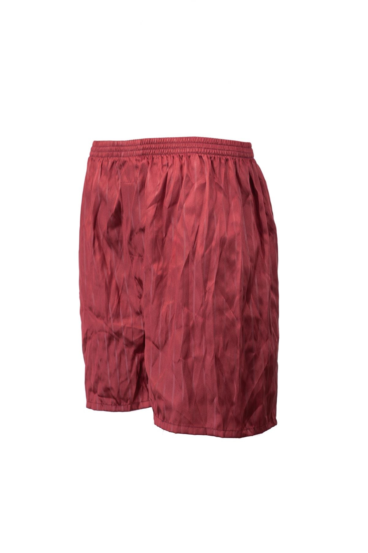 Erkek Saten Kumaş Şort Düz Renk Beli Lastikli Cepsiz Hafif Kumaş