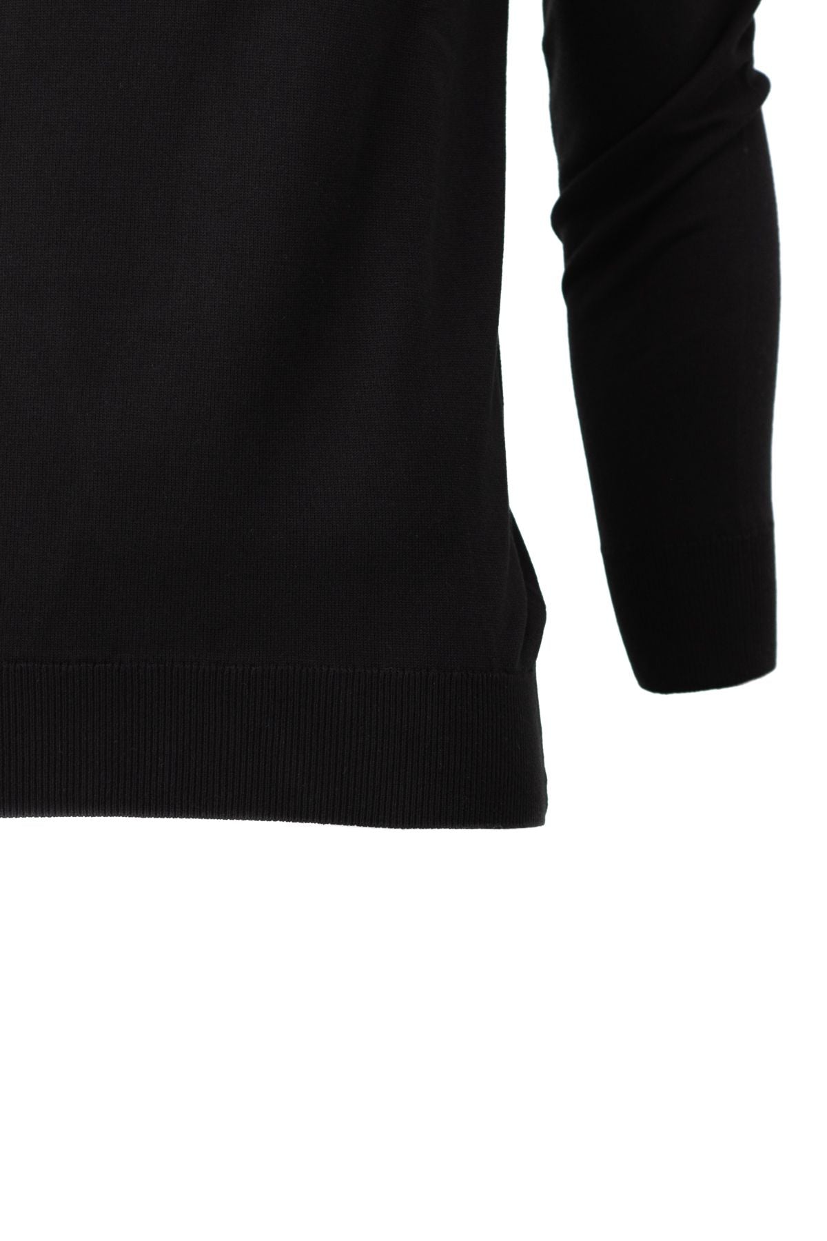 Erkek Kışlık Doğal Pamuklu Triko ince Örme Yarım Balıkçı Yaka Şık Kazak Rahat Klasik Model