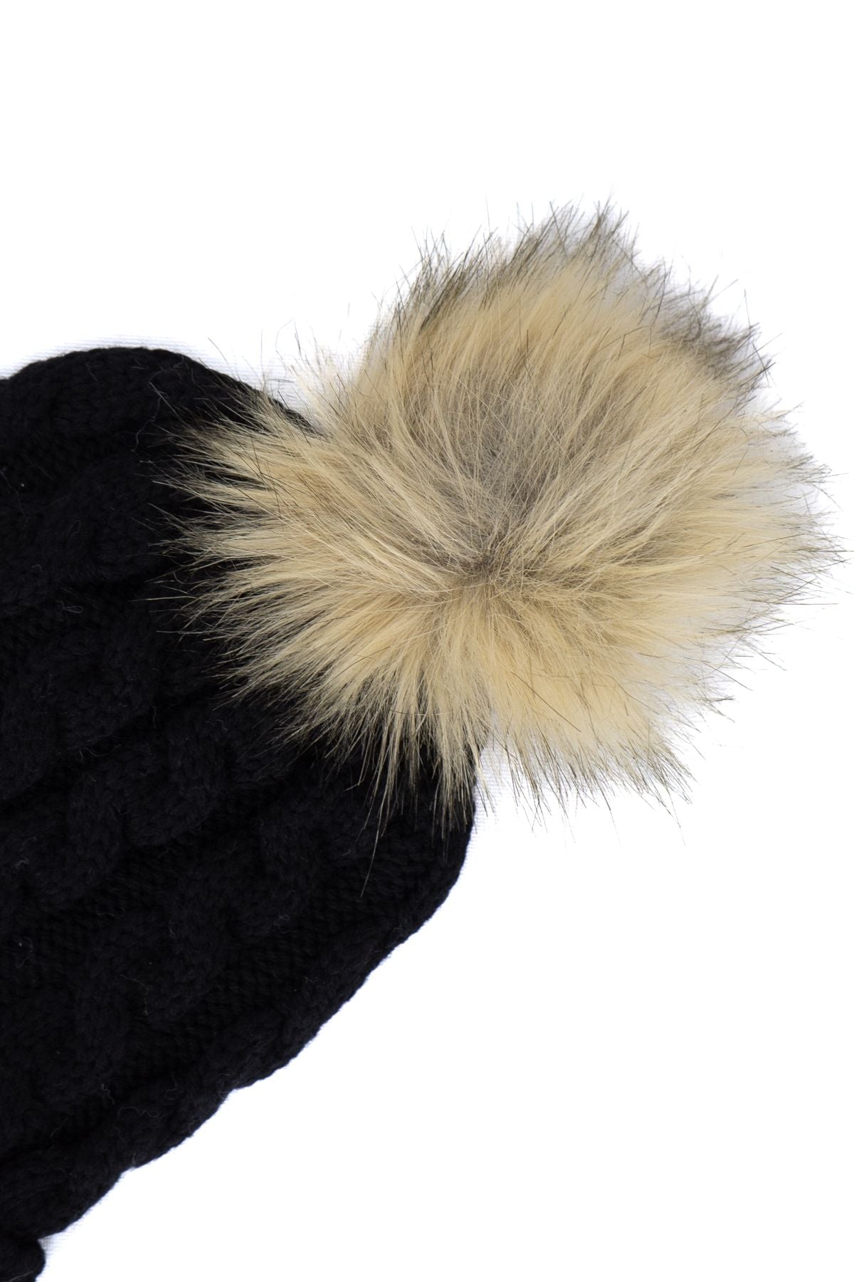 Kadın Kışlık Kalın Ponponlu Bere Pamuklu Katlamalı Şık Tasarım Sıcak Tutar Esnek Rahat