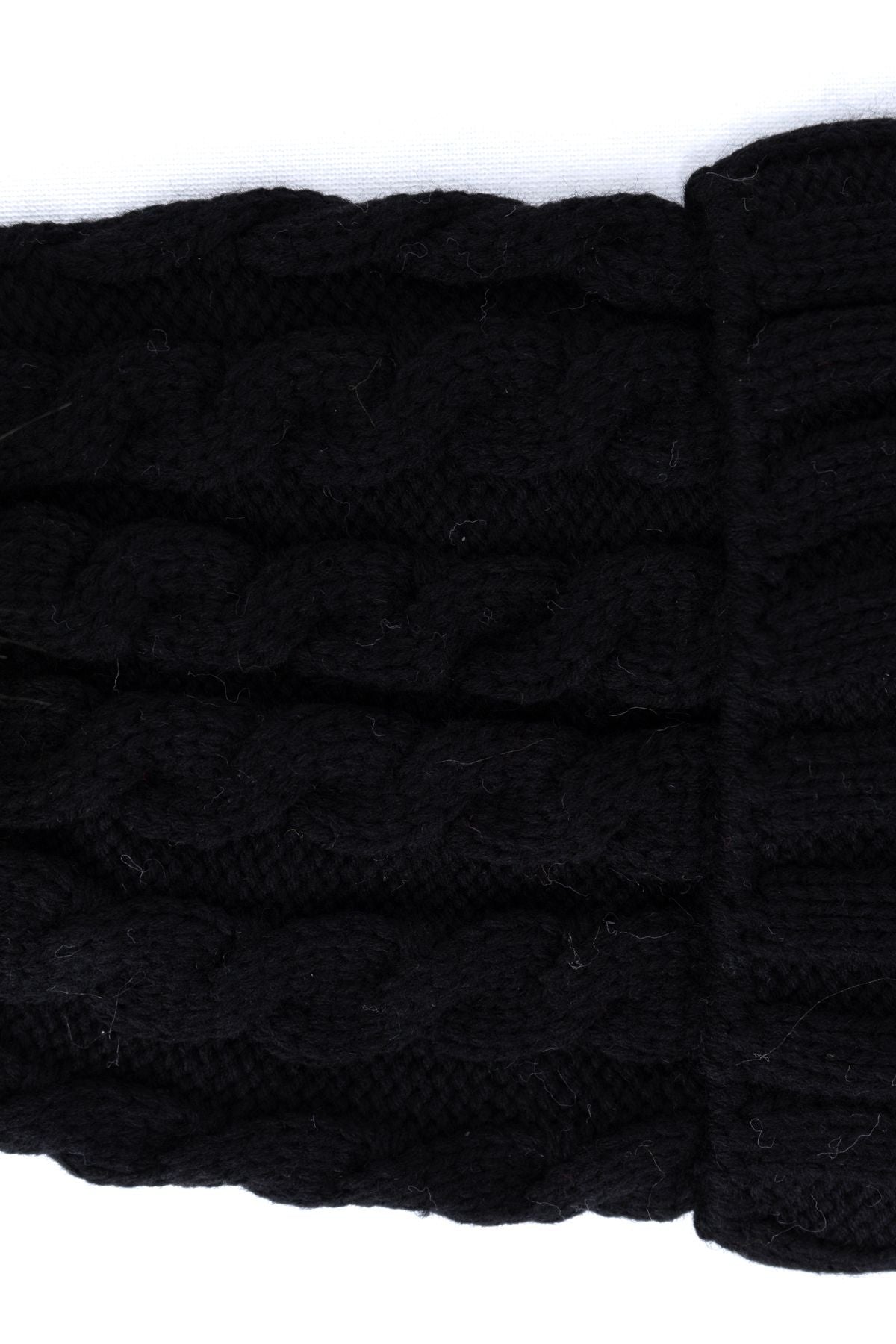 Kadın Kışlık Kalın Ponponlu Bere Pamuklu Katlamalı Şık Tasarım Sıcak Tutar Esnek Rahat