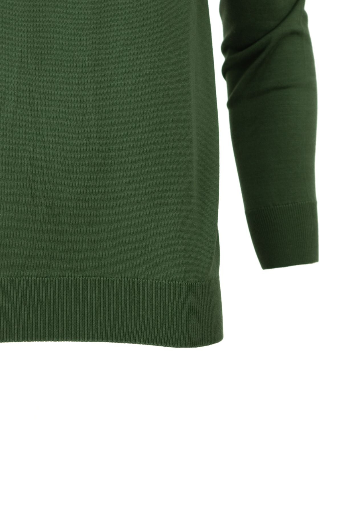 Erkek Kışlık Doğal Pamuklu Triko ince Örme Yarım Balıkçı Yaka Şık Kazak Rahat Klasik Model