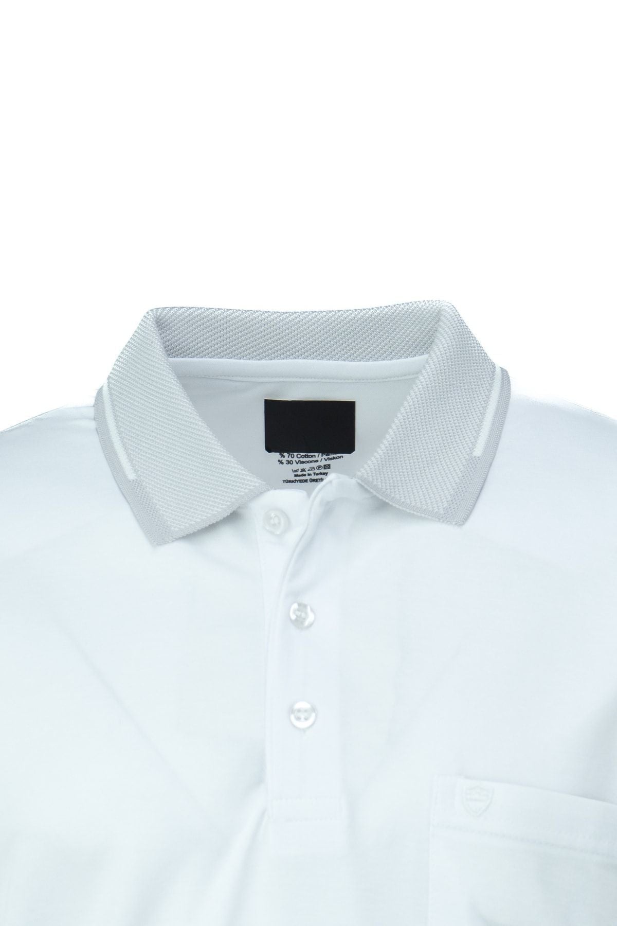 Erkek Polo Yaka Cepli Kısa Kollu Tam Kalıp Premium Pamuklu Merserize Interlok Kumaş T-shirt