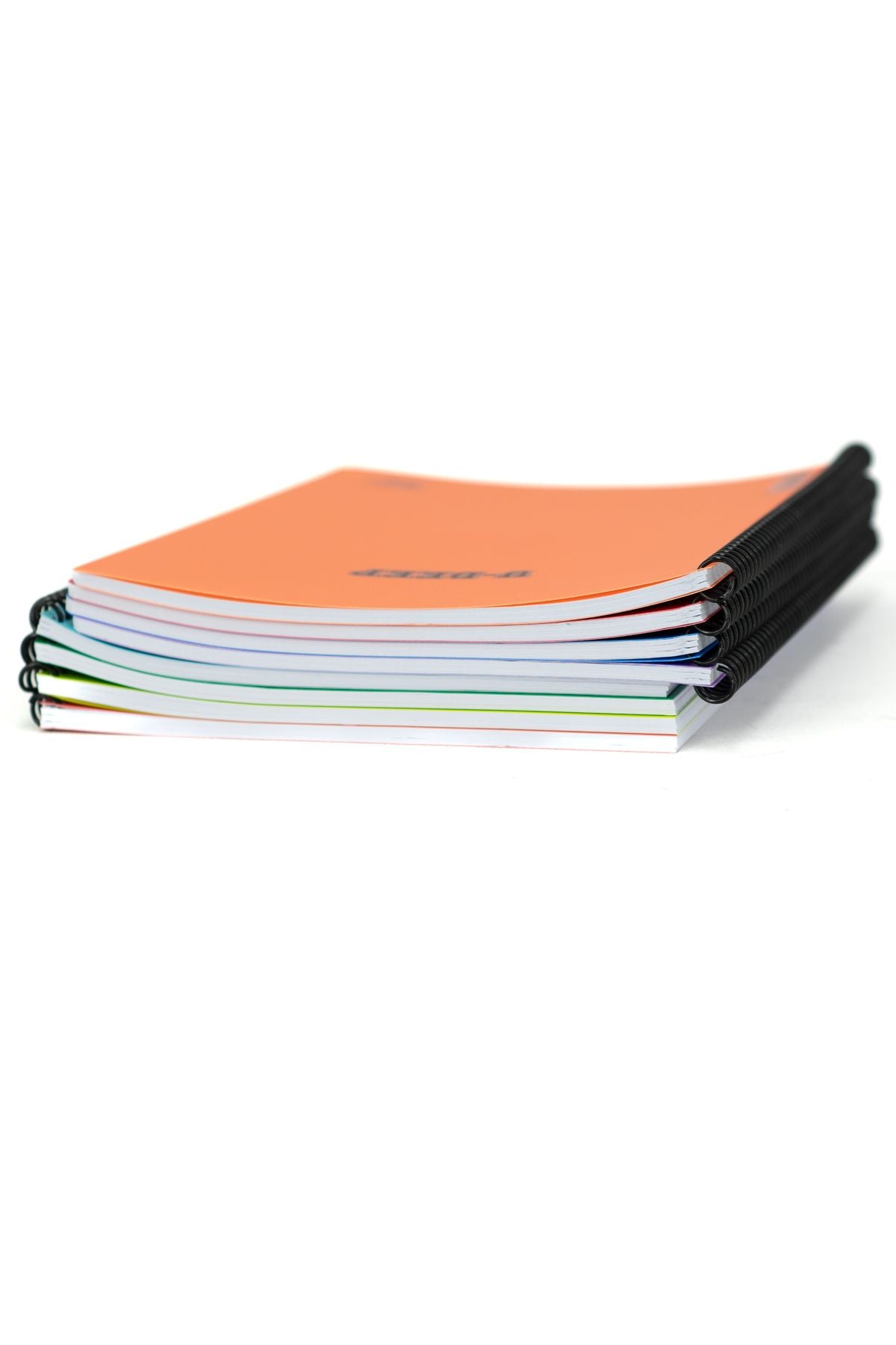 Kırtasiye Okul Defteri A4 Boyutlu Spiralli 72 ve 60 Yapraklı Çizgili-Kareli PP Kapak 8 li