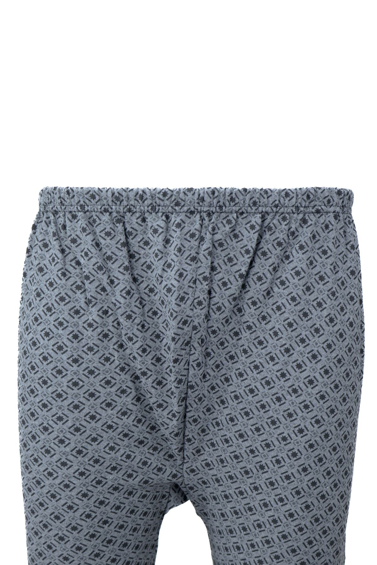 Erkek Kışlık içik Pijama Pamuklu Kalın içi Miflonlu Desenli PaçasıLastikli Sıcak Tutar Rahat
