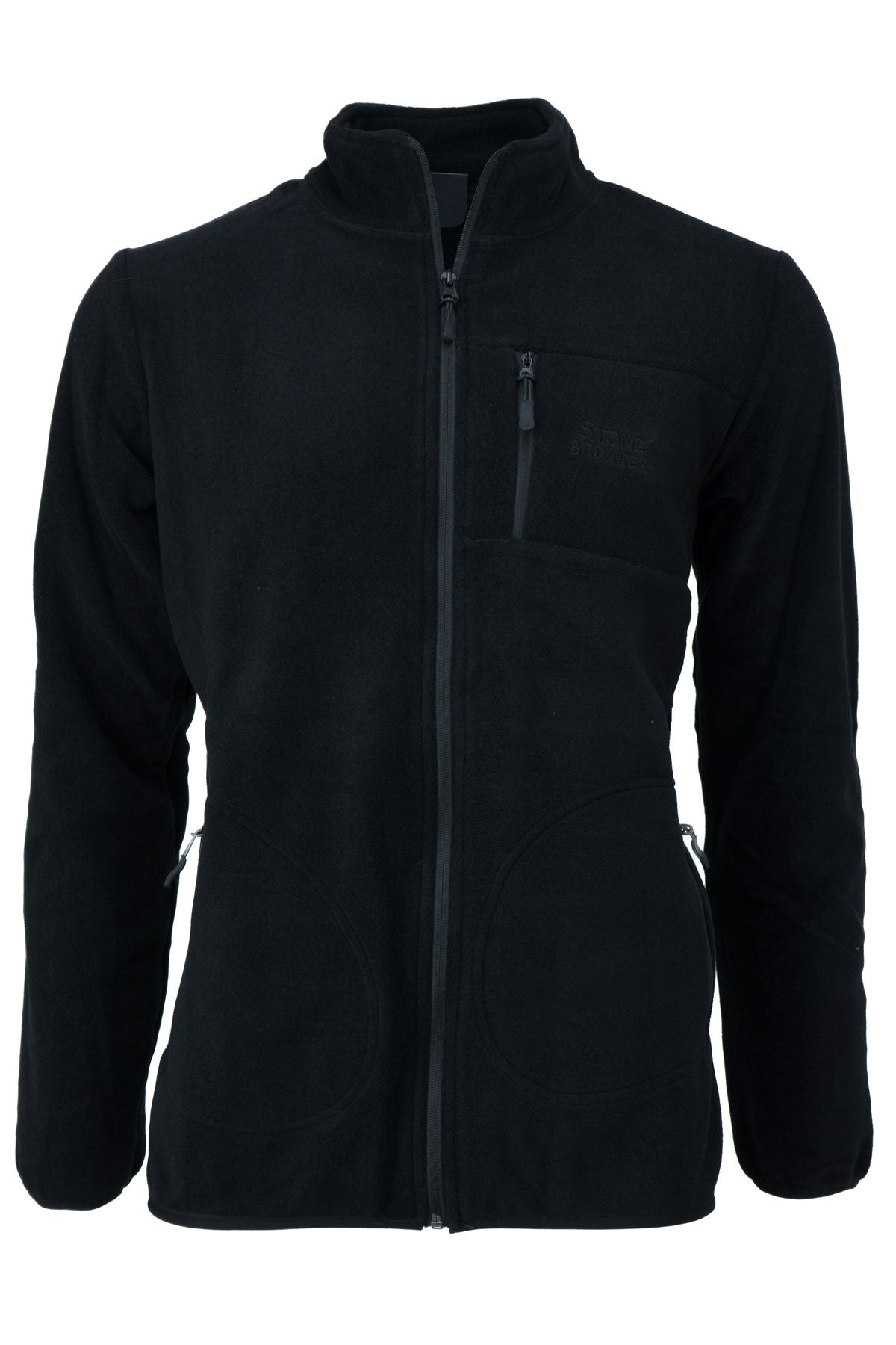 Erkek Kışlık Polar Sweatshirt Hırka Önü Ve Cepleri Fermuarlı Hakim Yaka TamKalıp Antipilling