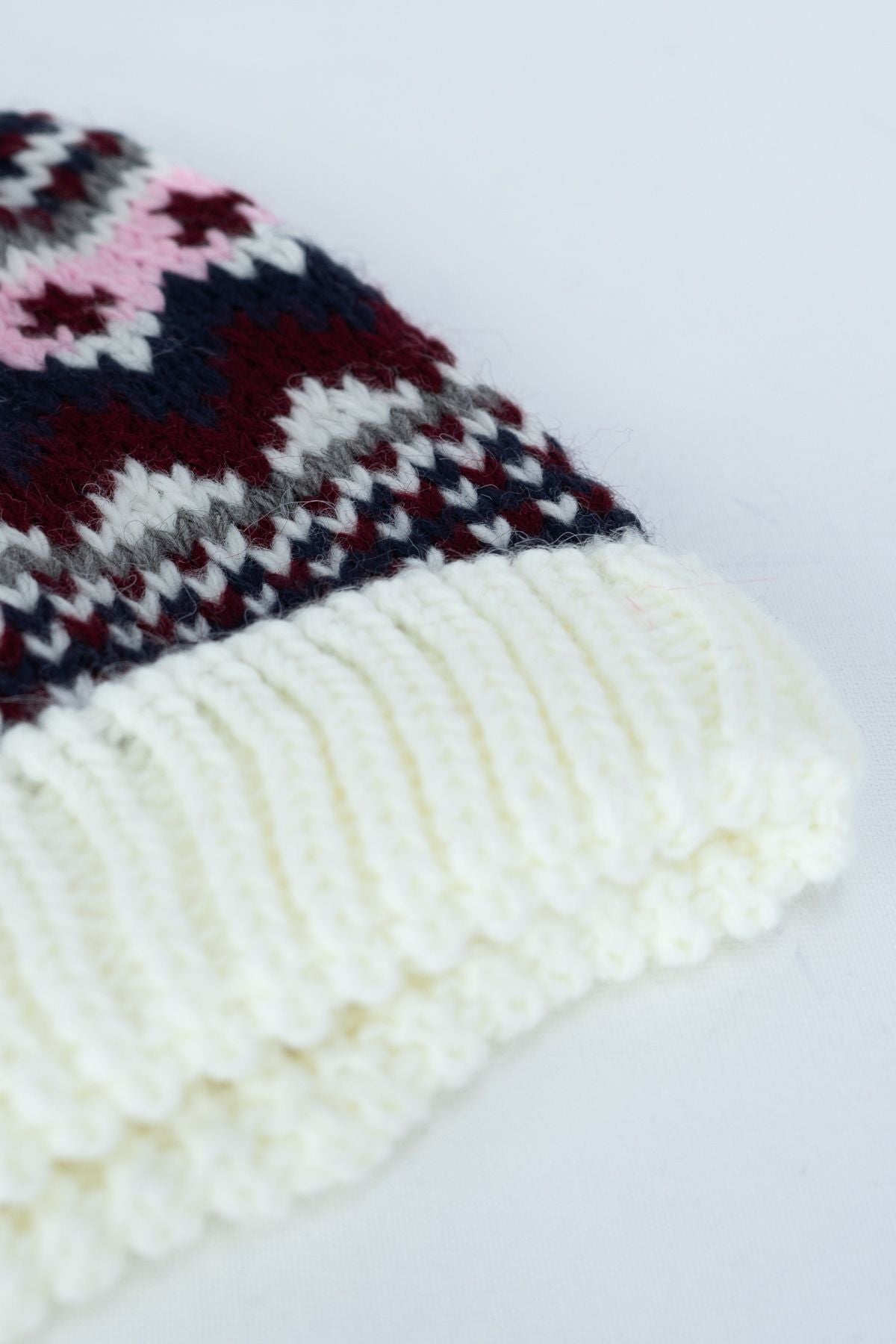 Kadın Kışlık Kalın Ponponlu Bere Pamuklu Katlamalı Şık Tasarım Sıcak Tutar Esnek Rahat