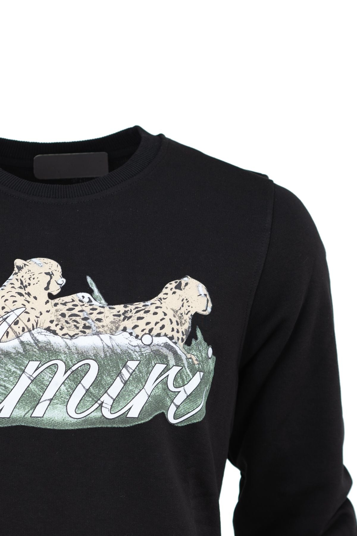 Erkek Mevsimlik Amir Premium Pamuklu Kumaş iki iplik Sweatshirt Logolu Model Regular Fit