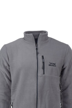 Erkek Kışlık Polar Sweatshirt Hırka Önü Ve Cepleri Fermuarlı Hakim Yaka TamKalıp Antipilling