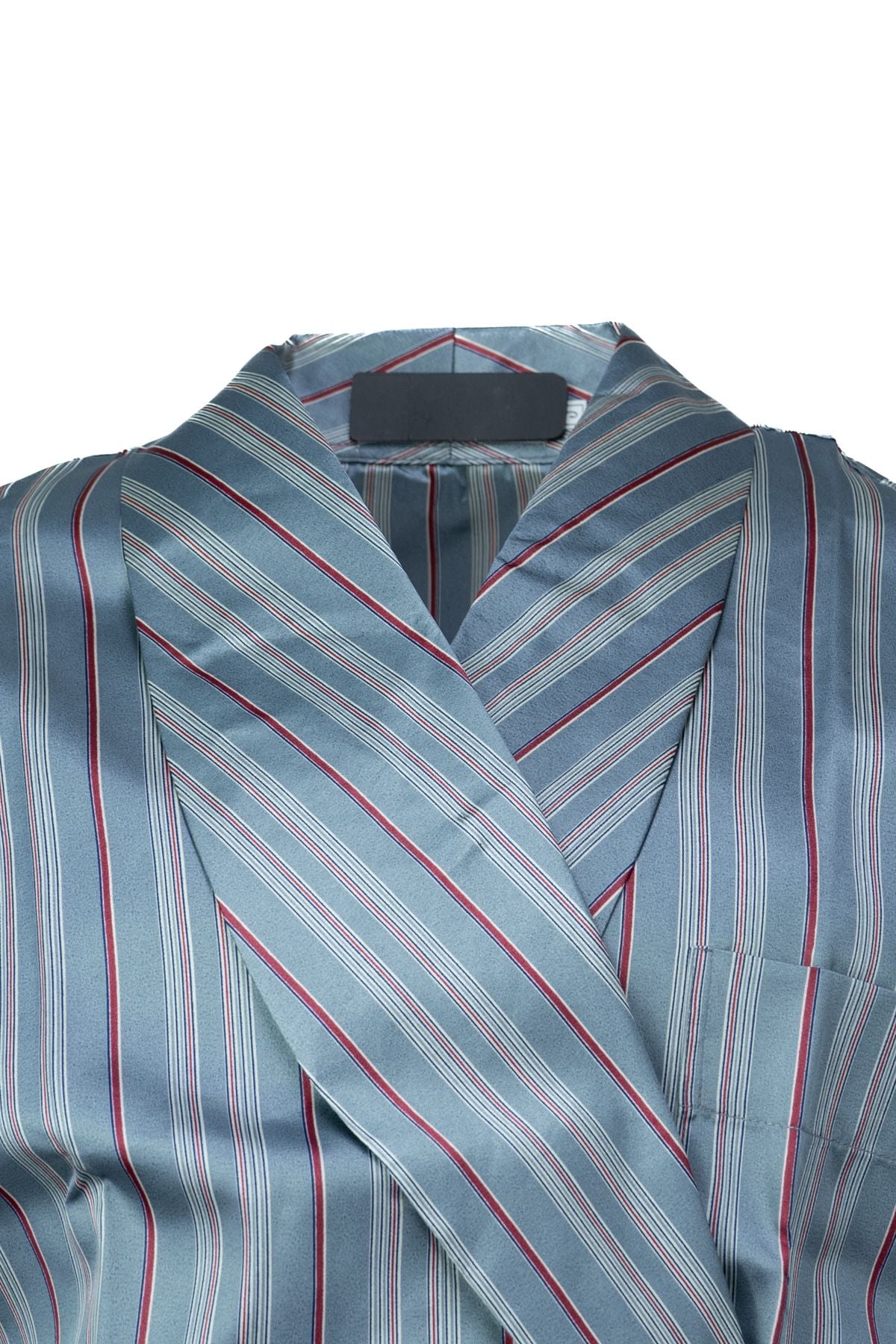 Erkek Klasik Model Röpteşambır Premium Saten Örme Cepli Klasik Rob Beli Kuşaklı Cepli