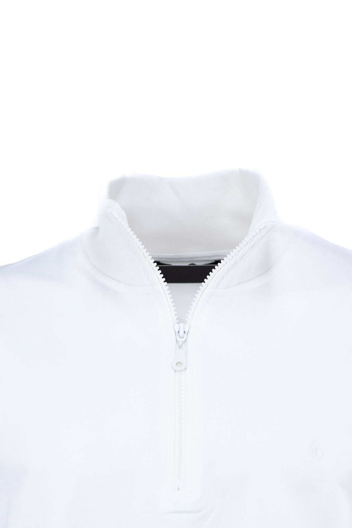 Erkek Mevsimlik Yarım Fermuarlı TamKalıp Likralı Premium Pamuklu Kumaş iki iplik Sweatshirt
