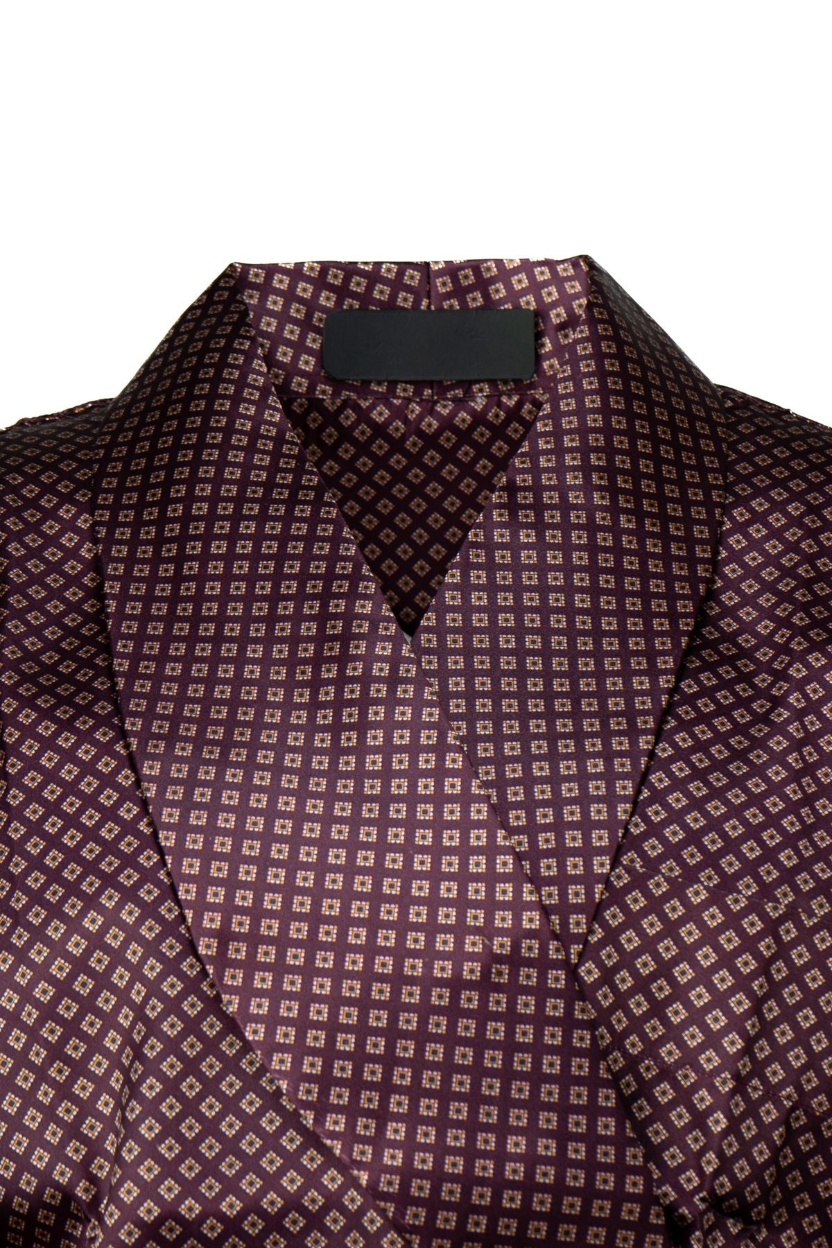 Erkek Şık Klasik Model Röpteşambır Premium Saten Kumaş Soft Ekose Model Cepli Rob