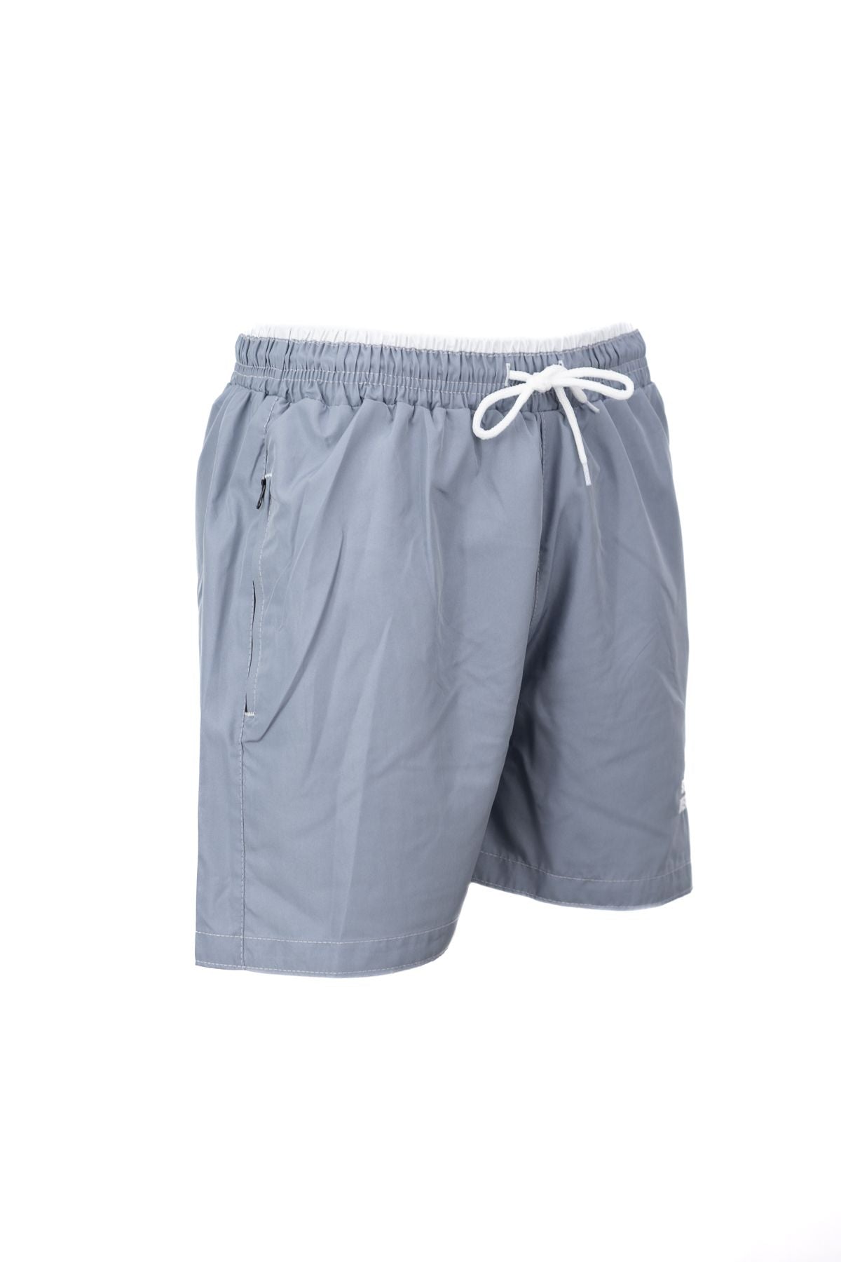 Erkek Deniz Şortu Lastikli Bağcıklı Cepli Şık Logolu içi File Astarlı Su Tutmayan HafifKumaş