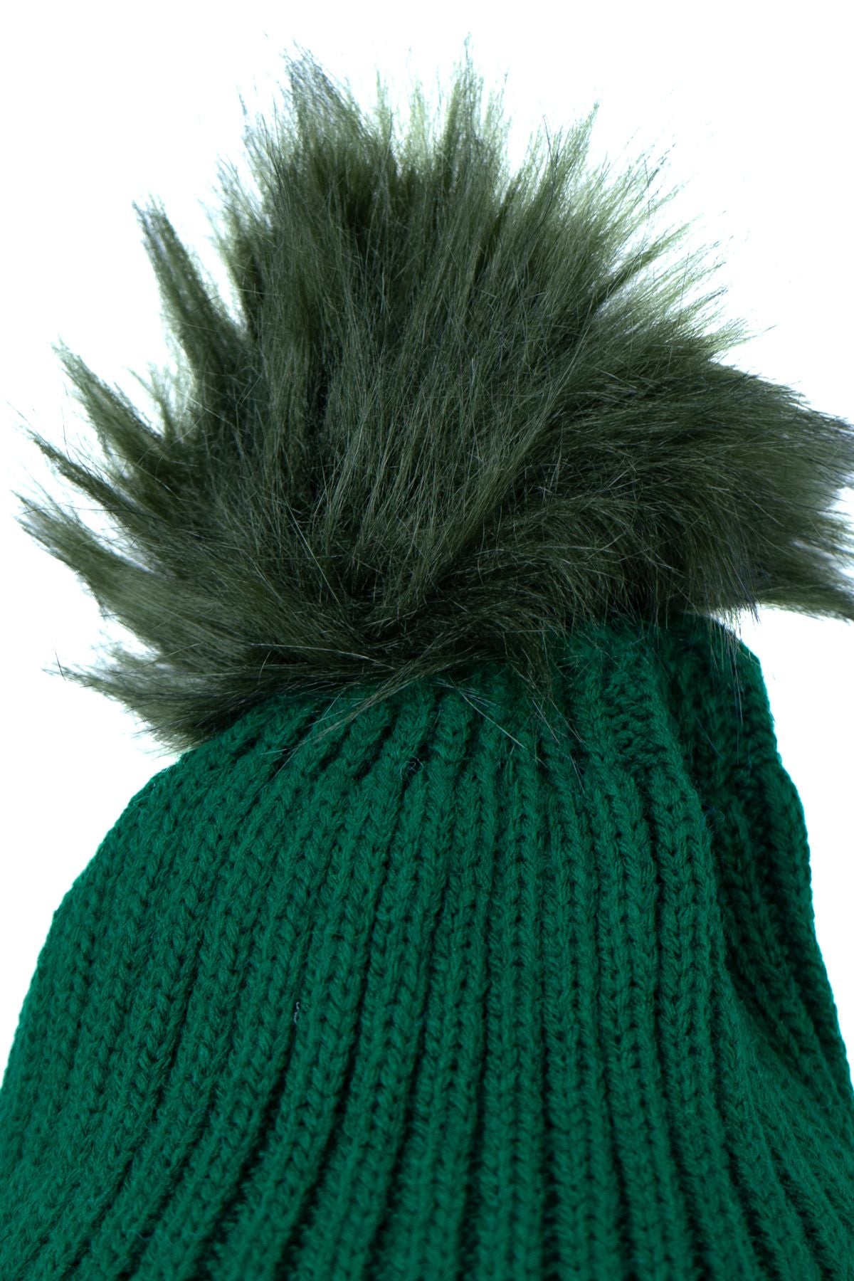 Kadın Kışlık Kalın Ponponlu Bere Pamuklu Katlamalı Sıcak Tutar Esnek Rüzgar Geçirmez Rahat