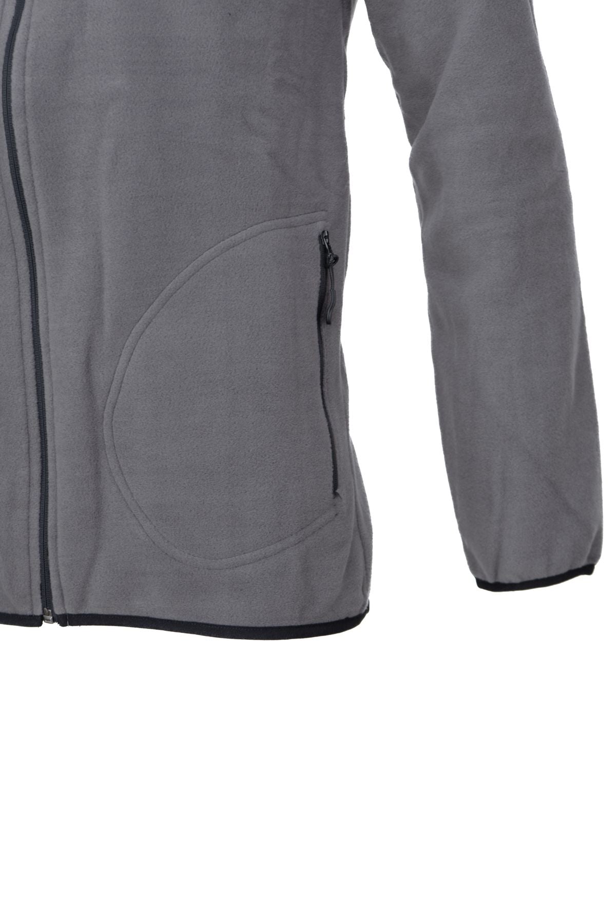 Erkek Kışlık Polar Sweatshirt Hırka Önü Ve Cepleri Fermuarlı Hakim Yaka TamKalıp Antipilling