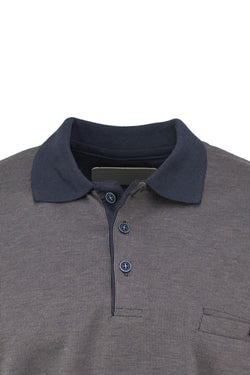 Erkek Mevsimlik Düğmeli Polo yaka Tam Kalıp Likralı Premium Süprem Pamuklu Kumaş Sweatshirt